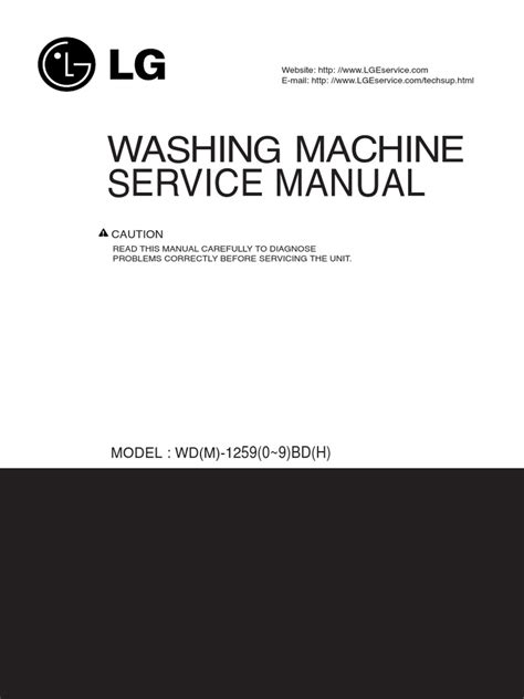 Washing Machine: Service Manual | PDF | Washing Machine | Electrical Connector