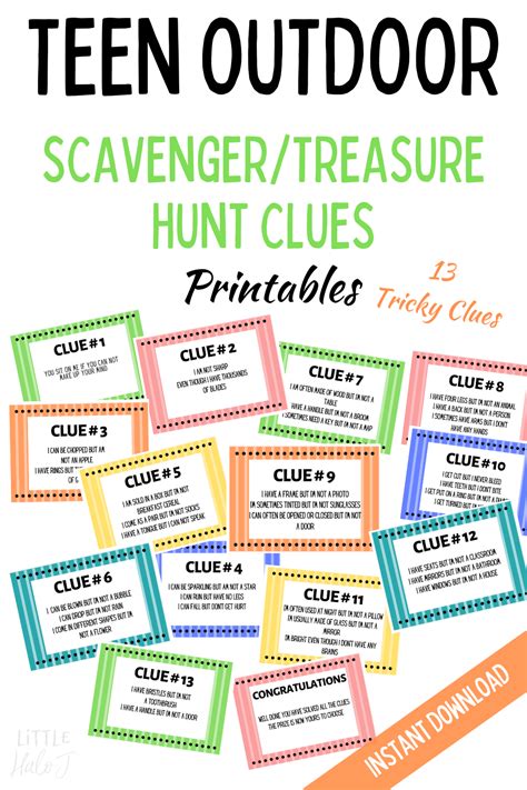 Clue Ideas For Treasure Hunt At Home