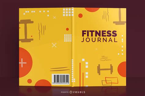 Fitness Journal Book Cover Design Vector Download