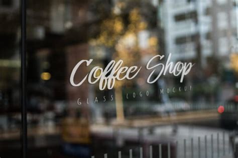 Shop Window Logo Mockup - Mockup World