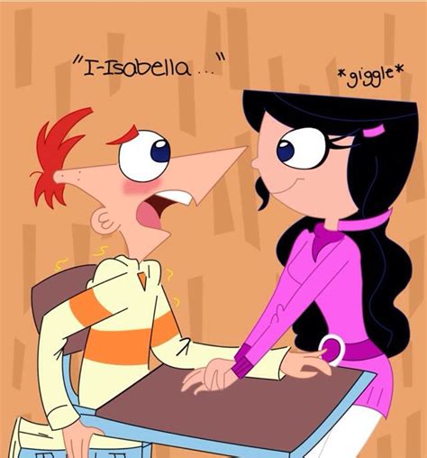 Phinbella love | Ferb and vanessa, Phineas and isabella, Phineas and ferb