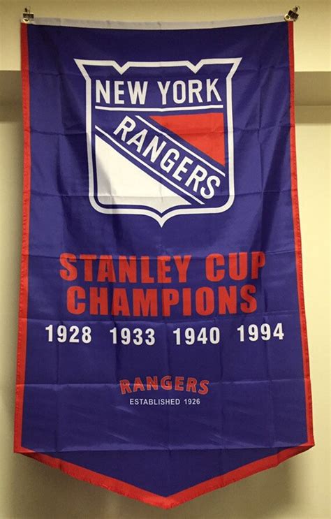 New York Rangers Stanley Cup Champions Banner Flag 1928 1933