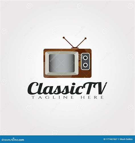 Classic Television Vector Logo Design,Technology Icon Stock Vector ...