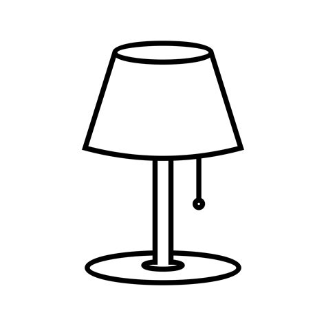 Lamp Line black icon 602470 Vector Art at Vecteezy