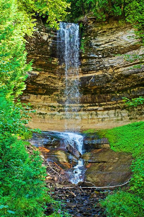 Munising Falls in Upper Peninsula-Michigan Photograph by Ruth Hager - Pixels