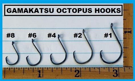 GAMAKATSU #208 OCTOPUS CIRCLE HOOK 25 HOOKS Value Pack Size 2 #208409 ...