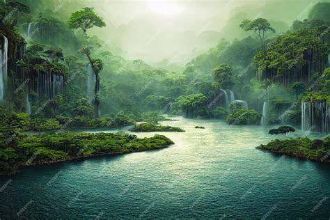 Premium Photo | Amazon Rainforest Brazil Rainforest and Amazon River ...