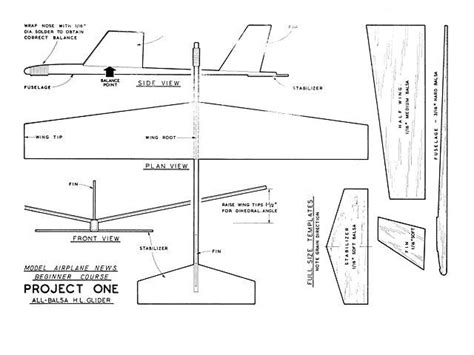 Balsa Wood Templates 5 Giant Steps Project 1 Plan Thumbnail Model Planes | williamson-ga.us