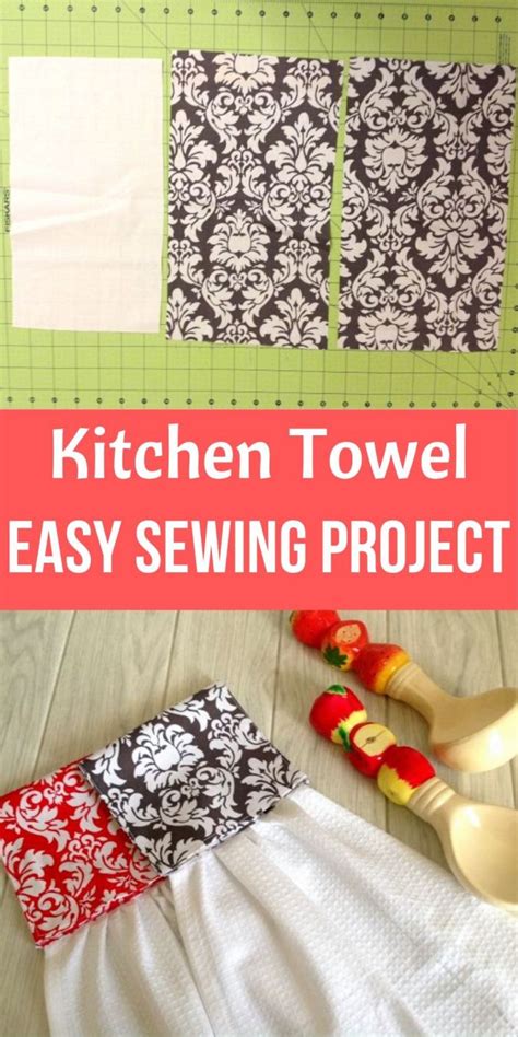 Easy Hanging Kitchen Towel Pattern - Sew Crafty Me