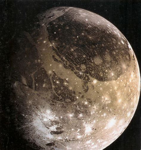 Ganymede A satellite of Jupiter and the largest moon in the Solar System. It is the seventh moon ...