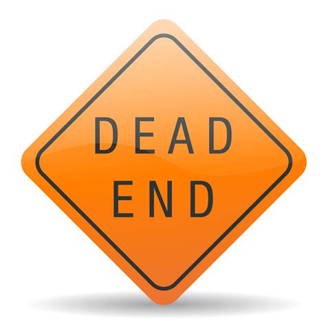 Clipart - Dead end sign