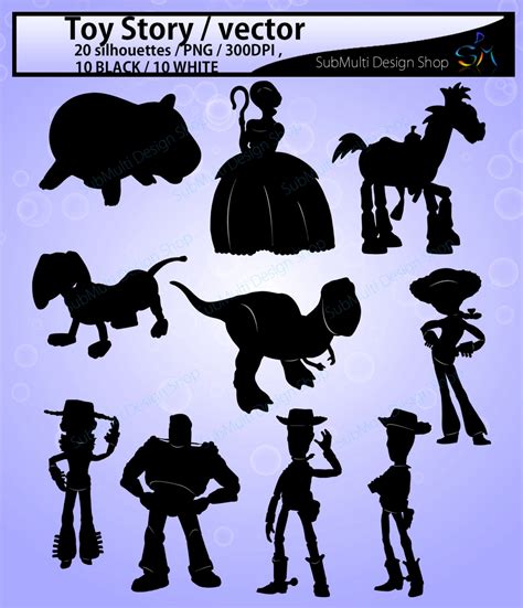 toy story silhouette / Toy story / toy story clipart / toy