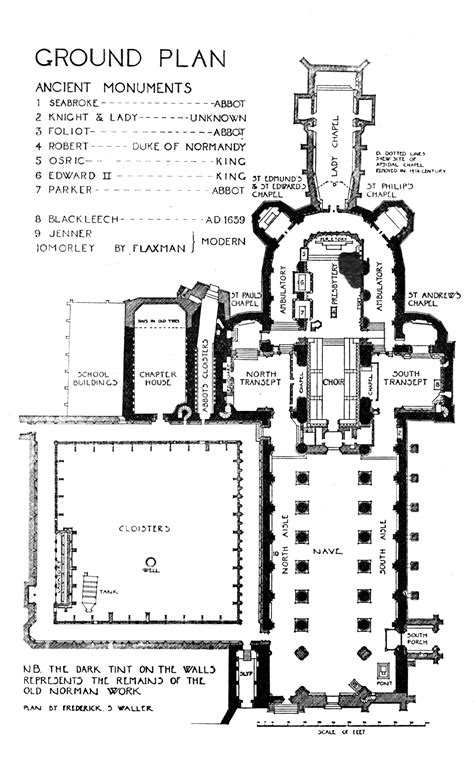 Medieval Gloucester Cathedral - Plans and Drawings