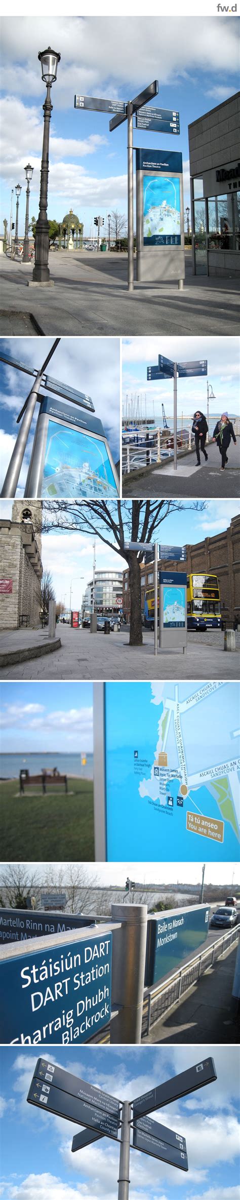 Signage and wayfinding design for Dublin Docklands by fwdesign. www.fwdesign.com | Wayfinding ...