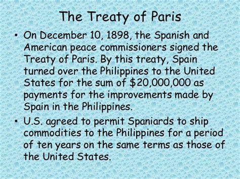 Lo Que Pasó en la Historia: December 10: The 1898 Treaty of Paris ...