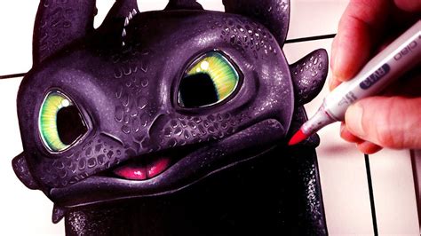 Let's Draw TOOTHLESS - HOW TO TRAIN YOUR DRAGON - FAN ART FRIDAY - YouTube