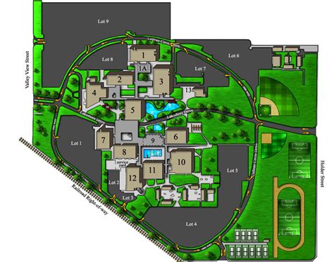 Cypress College Campus Map by TheRyanFord on DeviantArt