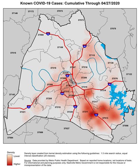 Cumulative ‘heatmap’ shows concentration of confirmed coronavirus cases in Nashville | WKRN News 2