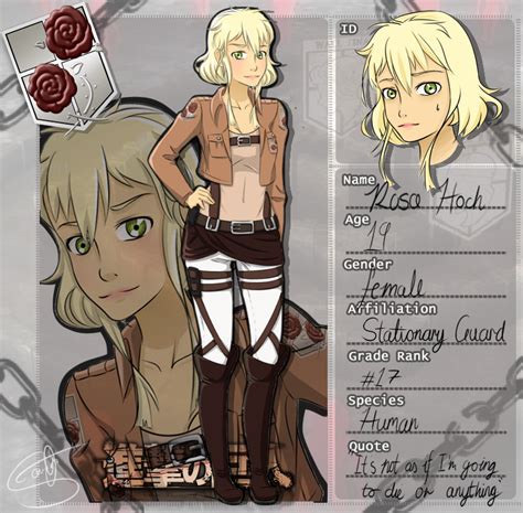 Aot Snk Oc Rosa Hoch by Sam Coates On Deviantart – Latter Example Template