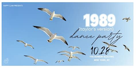 TAYLOR SWIFT DANCE PARTY: 1989 (TAYLOR'S VERSION) | The Bowery Electric ...