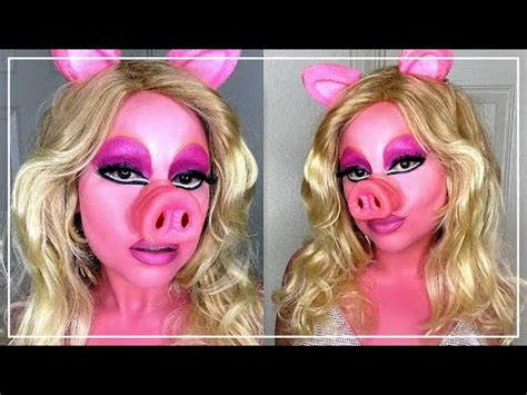 MISS PIGGY HALLOWEEN MAKEUP TUTORIAL | Just Nicole - YouTube