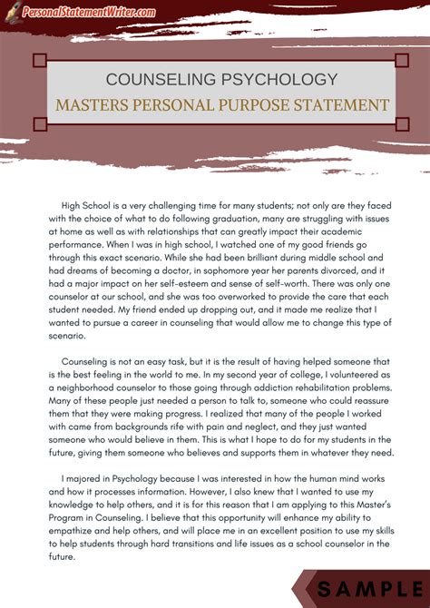 Personal statement essay examples for phd masters and more – Artofit