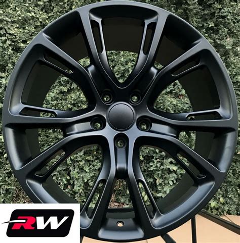 20 inch Jeep Grand Cherokee SRT8 OE Replica Wheels Matte Black 20x9" 20x10" Rims