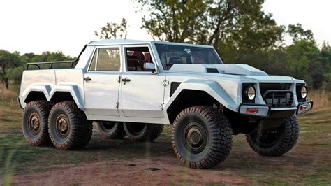 Lamborghini LM002 6x6 Rendered As Rugged Off-Road People Hauler