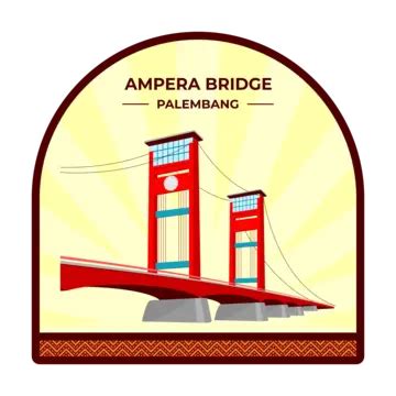 Ampera Bridge At Night PNG, Vector, PSD, and Clipart With Transparent ...