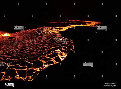 Drone Shot of Fagradalsfjall Volcano Stock Photo - Alamy