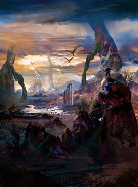 THE DARK WORLD by matty17art on DeviantArt | Fantasy landscape, Epic art, Concept art digital