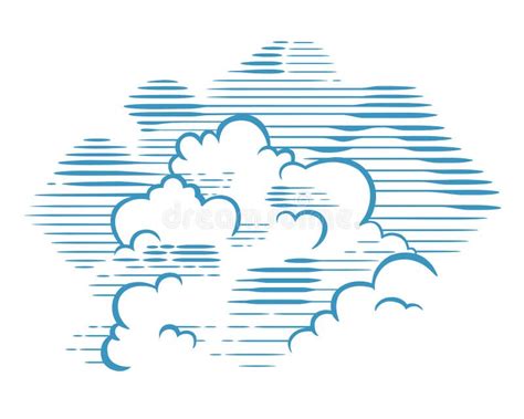 Clouds, Design Elements. Stylized Illustrations Stock Vector ...