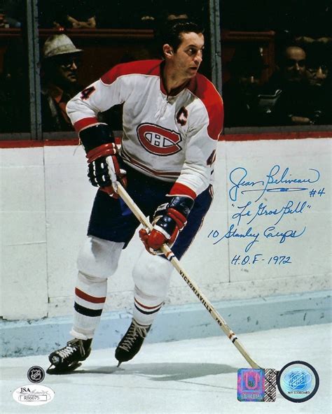 Jean Beliveau Autographed Montreal Canadiens 8×10 Photo – House of Hockey