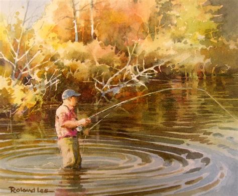 Fly Fishing Painting – Roland Lee