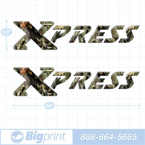 Xpress Boat Decals – Real Tree Camouflage – Bigprint.com