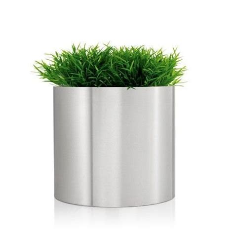 Round Stainless Steel Planter, for Indoor Use, Portable Style : Standing - Mridul Satya ...