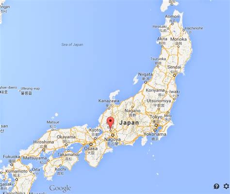 Where is Gifu on map of Japan