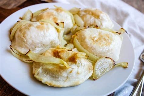 Air Fryer Pierogies with Onions Using Frozen Pierogies