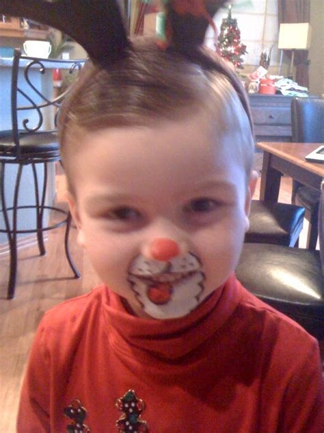 Rudolph face paint