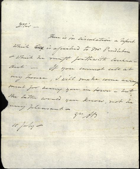 Hamilton's Final Act: Enemies & Allies | 19. Letter by Aaron Burr to William P. Van Ness ...