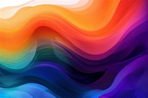 Premium AI Image | Rainbow color background with a rainbow background