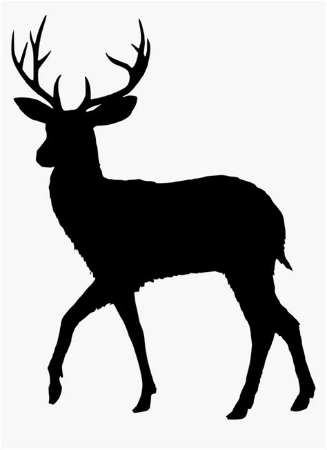 Transparent Deer Antlers Silhouette Png - Deer Silhouette Vector, Png ...