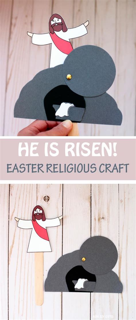 He is risen craft easter craft for sunday school – Artofit