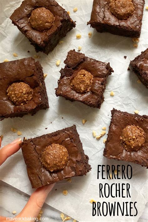 Ferrero Rocher Brownies | Recipe | Brownie recipes, Cookie dough cake, Baking