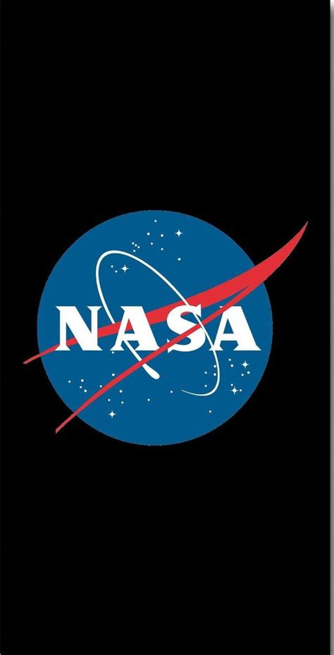 Download NASA iPhone Logo Black Background Wallpaper | Wallpapers.com