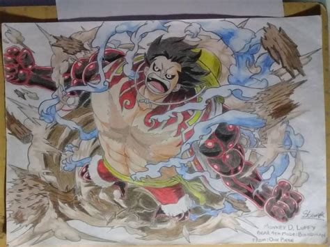 Monkey D. Luffy Gear 4th Boundman (One Piece) by StevenZeroTwelve on DeviantArt