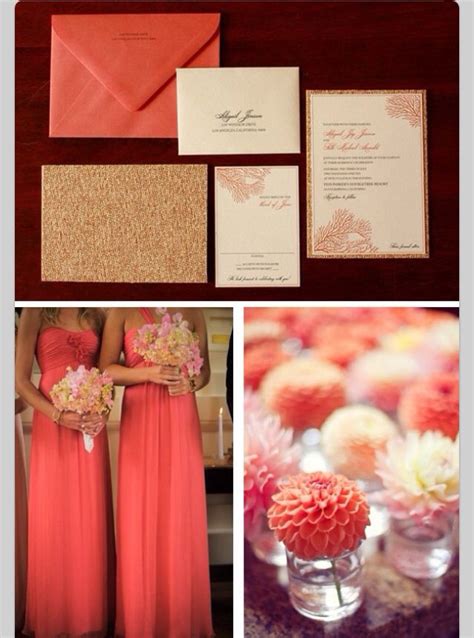 Coral Wedding Colors - jenniemarieweddings