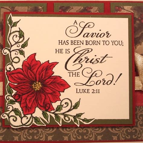 Religious Christmas Card with Bible Verse and by AnnDesigned