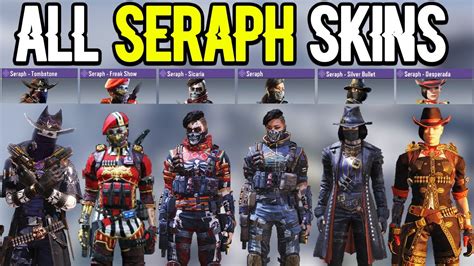 SHOWCASING ALL SERAPH SKINS INSIDE OF CALL OF DUTY MOBILE SEASON 13 ...