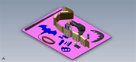 batman utility belt 3D model | CGTrader